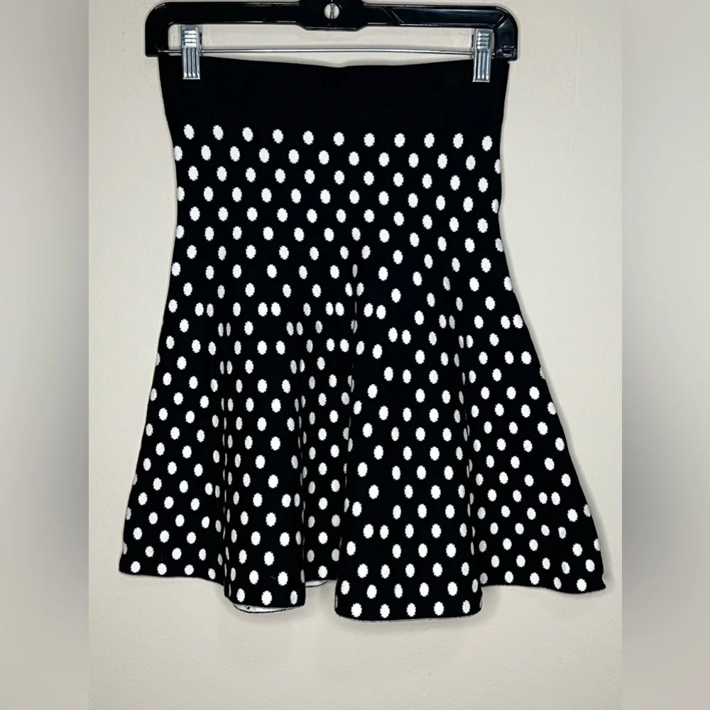 Anthropologie Maeve Polka Dot Knit Knit Skirt XS